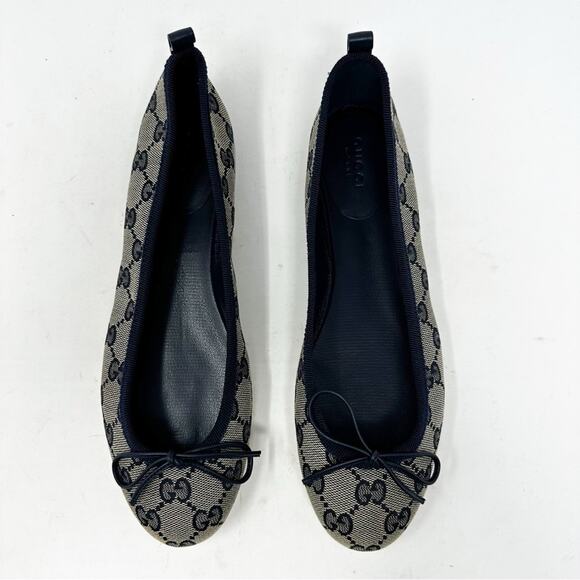 Gucci GG Canvas Ballet Flats EU 37.5 - Picture 5 of 13